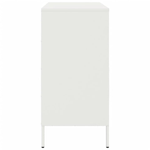vidaXL Sideboard White 68x39x79 cm Steel