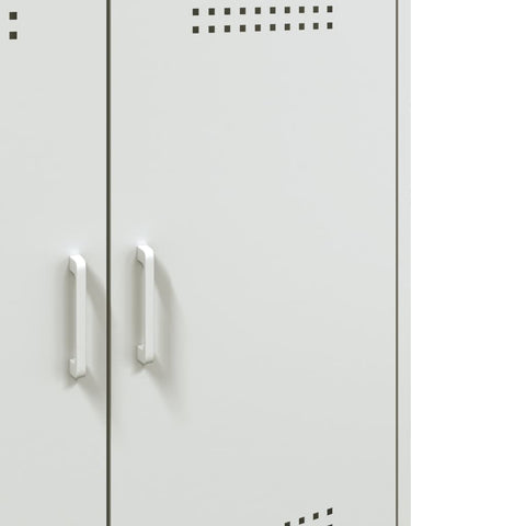 vidaXL Sideboard White 68x39x79 cm Steel