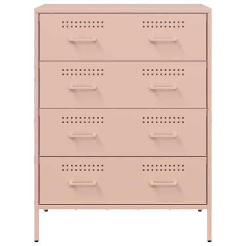 vidaXL Sideboard Pink 68x39x89 cm Steel