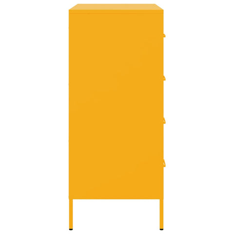 vidaXL Sideboard Mustard Yellow 68x39x89 cm Steel