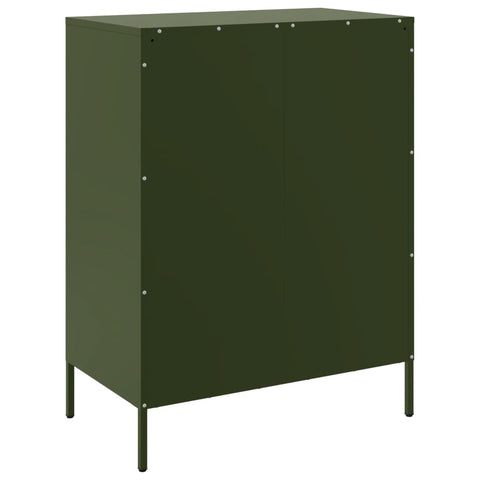 vidaXL Sideboard Olive Green 68x39x89 cm Steel