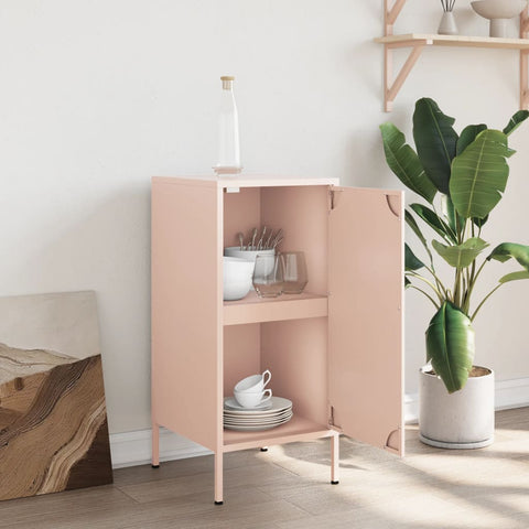 vidaXL Sideboard Pink 36x39x79 cm Steel
