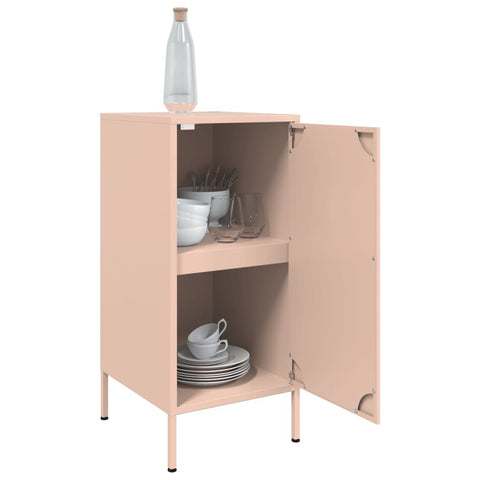 vidaXL Sideboard Pink 36x39x79 cm Steel