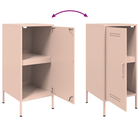vidaXL Sideboard Pink 36x39x79 cm Steel
