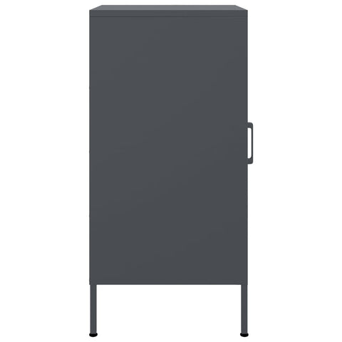 vidaXL Sideboards 2 pcs Anthracite 36x39x79 cm Steel