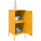 vidaXL Sideboards 2 pcs Mustard Yellow 36x39x79 cm Steel
