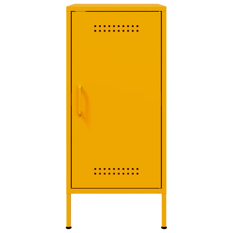 vidaXL Sideboards 2 pcs Mustard Yellow 36x39x79 cm Steel