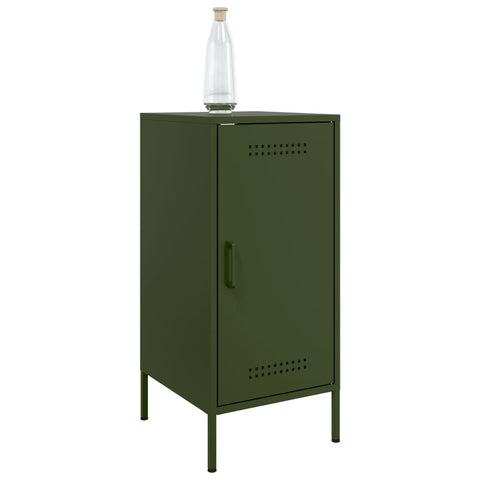 vidaXL Sideboards 2 pcs Olive Green 36x39x79 cm Steel