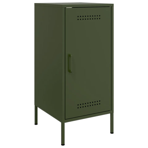 vidaXL Sideboards 2 pcs Olive Green 36x39x79 cm Steel