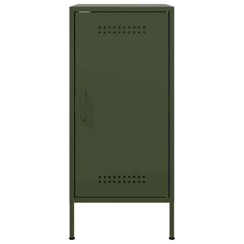vidaXL Sideboards 2 pcs Olive Green 36x39x79 cm Steel