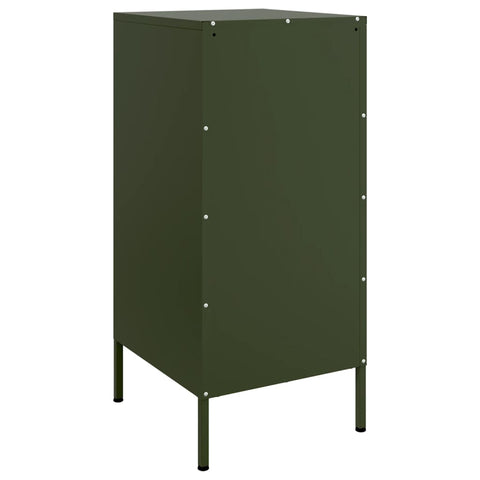 vidaXL Sideboards 2 pcs Olive Green 36x39x79 cm Steel