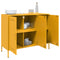 vidaXL Sideboard Mustard Yellow 100.5x39x79 cm Steel