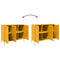 vidaXL Sideboard Mustard Yellow 100.5x39x79 cm Steel