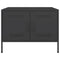vidaXL Coffee Table Black 68x50x50.5 cm Steel