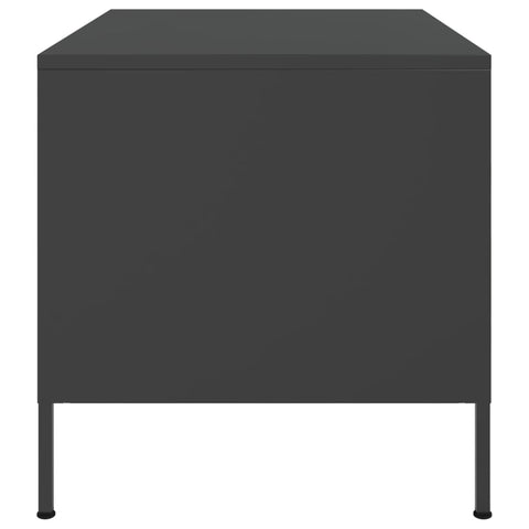 vidaXL Coffee Table Black 68x50x50.5 cm Steel