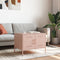 vidaXL Coffee Table Pink 68x50x50.5 cm Steel