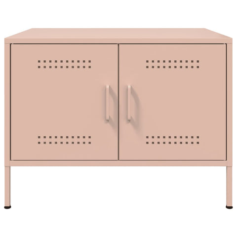 vidaXL Coffee Table Pink 68x50x50.5 cm Steel