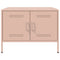 vidaXL Coffee Table Pink 68x50x50.5 cm Steel