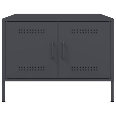 vidaXL Coffee Table Anthracite 68x50x50.5 cm Steel