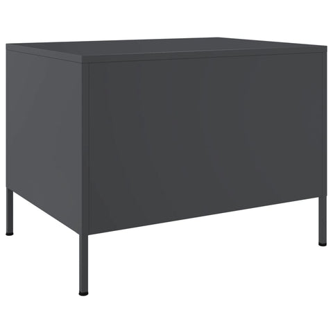 vidaXL Coffee Table Anthracite 68x50x50.5 cm Steel