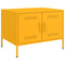 vidaXL Coffee Table Mustard Yellow 68x50x50.5 cm Steel