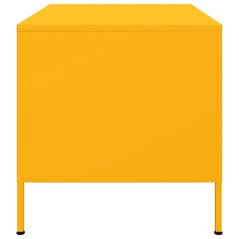 vidaXL Coffee Table Mustard Yellow 68x50x50.5 cm Steel
