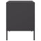vidaXL Bedside Cabinet Black 36x39x50.5 cm Steel