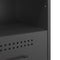 vidaXL Bedside Cabinet Black 36x39x50.5 cm Steel