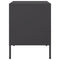vidaXL Bedside Cabinets 2 pcs Black 36x39x50.5 cm Steel