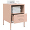 vidaXL Bedside Cabinets 2 pcs Pink 36x39x50.5 cm Steel