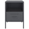 vidaXL Bedside Cabinets 2 pcs Anthracite 36x39x50.5 cm Steel
