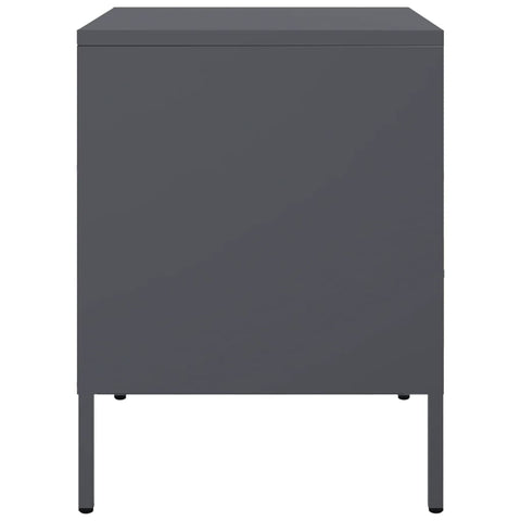 vidaXL Bedside Cabinets 2 pcs Anthracite 36x39x50.5 cm Steel