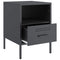 vidaXL Bedside Cabinets 2 pcs Anthracite 36x39x50.5 cm Steel