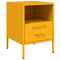 vidaXL Bedside Cabinets 2 pcs Mustard Yellow 36x39x50.5 cm Steel
