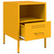 vidaXL Bedside Cabinets 2 pcs Mustard Yellow 36x39x50.5 cm Steel