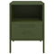 vidaXL Bedside Cabinets 2 pcs Olive Green 36x39x50.5 cm Steel