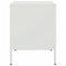 vidaXL Bedside Cabinet White 36x39x50.5 cm Steel