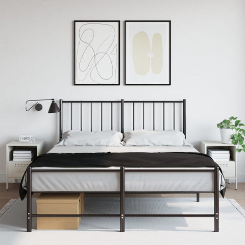 vidaXL Bedside Cabinets 2 pcs White 36x39x50.5 cm Steel