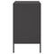 vidaXL Bedside Cabinet Black 36x39x68 cm Steel