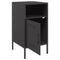 vidaXL Bedside Cabinets 2 pcs Black 36x39x68 cm Steel