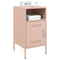 vidaXL Bedside Cabinets 2 pcs Pink 36x39x68 cm Steel