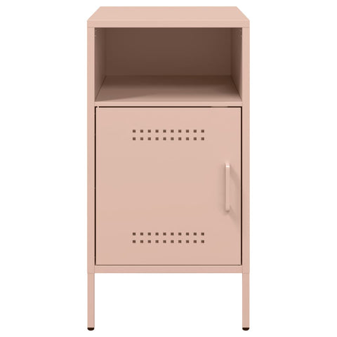 vidaXL Bedside Cabinets 2 pcs Pink 36x39x68 cm Steel
