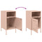 vidaXL Bedside Cabinets 2 pcs Pink 36x39x68 cm Steel