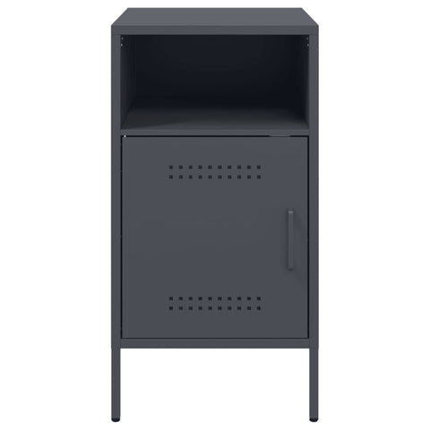 vidaXL Bedside Cabinets 2 pcs Anthracite 36x39x68 cm Steel
