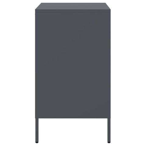 vidaXL Bedside Cabinets 2 pcs Anthracite 36x39x68 cm Steel