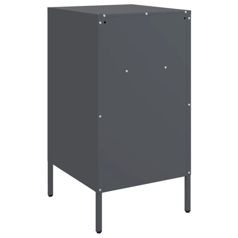 vidaXL Bedside Cabinets 2 pcs Anthracite 36x39x68 cm Steel