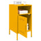 vidaXL Bedside Cabinet Mustard Yellow 36x39x68 cm Steel