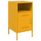 vidaXL Bedside Cabinets 2 pcs Mustard Yellow 36x39x68 cm Steel