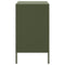 vidaXL Bedside Cabinet Olive Green 36x39x68 cm Steel