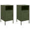 vidaXL Bedside Cabinets 2 pcs Olive Green 36x39x68 cm Steel